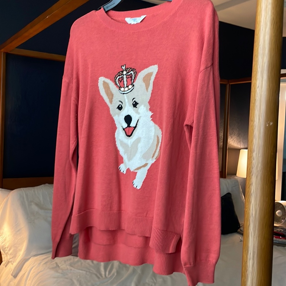 Front/back royal corgi sweater